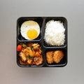 Chicken Curry served with Fragrant White Rice, Fried Egg & Hash Brown